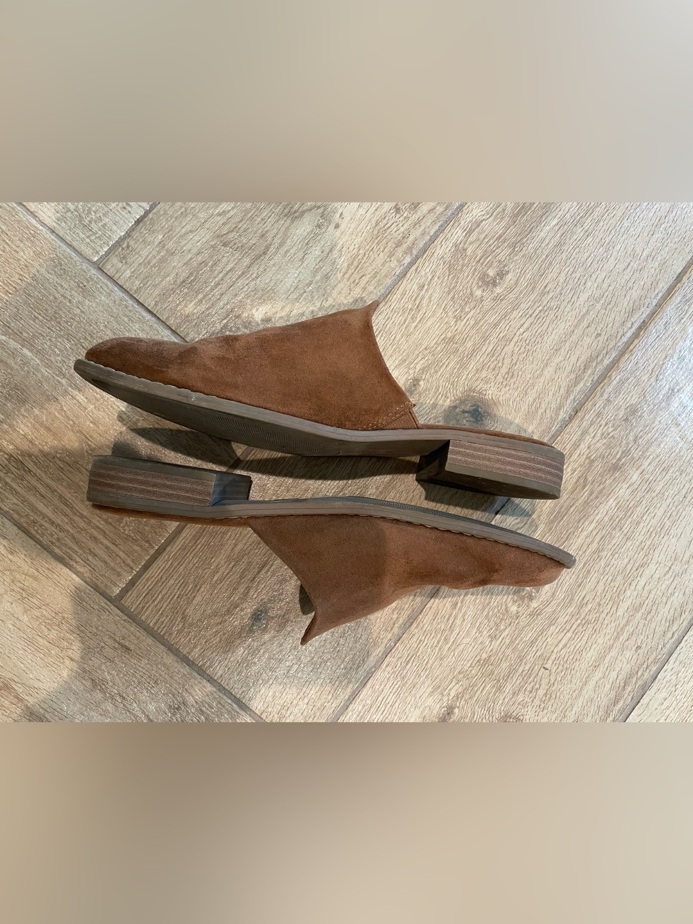 Women's Brown Suede Slide Mules